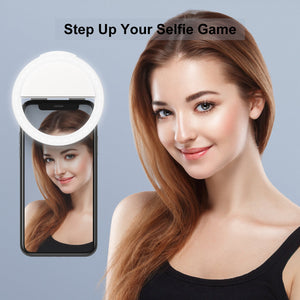 Selfie Ring Light LED Circle Light Clip