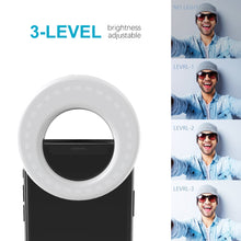 Load image into Gallery viewer, Selfie Ring Light LED Portable Clip-on RingLight
