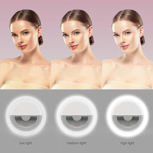 Selfie Ring Light LED Circle Light Clip