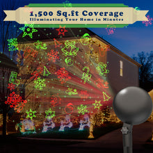 Load image into Gallery viewer, Christmas Lights Projector Laser Xmas Spotlight Waterproof (Multi-Colored)
