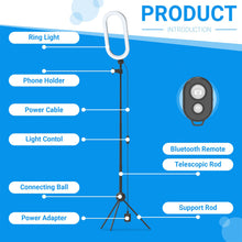 Load image into Gallery viewer, Ring Light 14&quot; with Tripod Stand and Phone Holder LED
