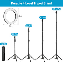 Load image into Gallery viewer, Selfie Ring Light with Tripod Stand and Phone Holder
