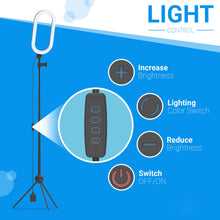 Load image into Gallery viewer, Ring Light 14&quot; with Tripod Stand and Phone Holder LED

