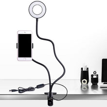 Load image into Gallery viewer, Selfie Ring Light With Long Arm Lazy Mobile Phone Holder
