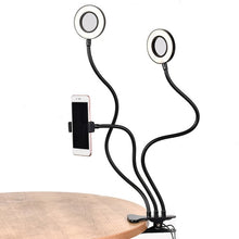 Load image into Gallery viewer, Selfie Ring Light With Long Arm Lazy Mobile Phone Holder
