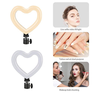 Heart-shaped Ring Light With Tripod