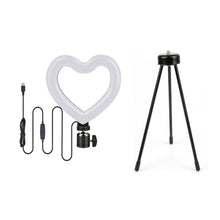 Load image into Gallery viewer, Heart-shaped Ring Light With Tripod
