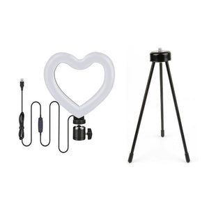Heart-shaped Ring Light With Tripod