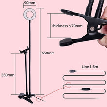 Load image into Gallery viewer, Selfie Ring Light With Long Arm Lazy Mobile Phone Holder
