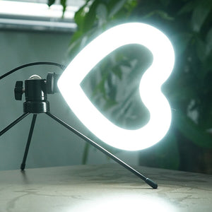 Heart-shaped Ring Light With Tripod