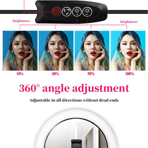 New LED Ring Light With Makeup Mirror